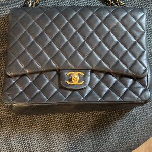 Chanel Classic Black Quilted Shoulder Bag